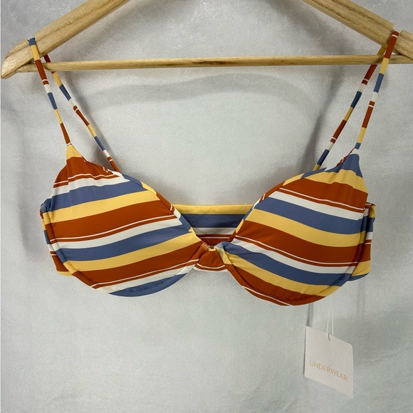 Mai Underwear Other - Mai Underwear Sunset stripe Classic Bikini Top Size XL